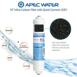 Ultimate 10 in. Inline Carbon Filter with 3/8 in. Quick Connect
