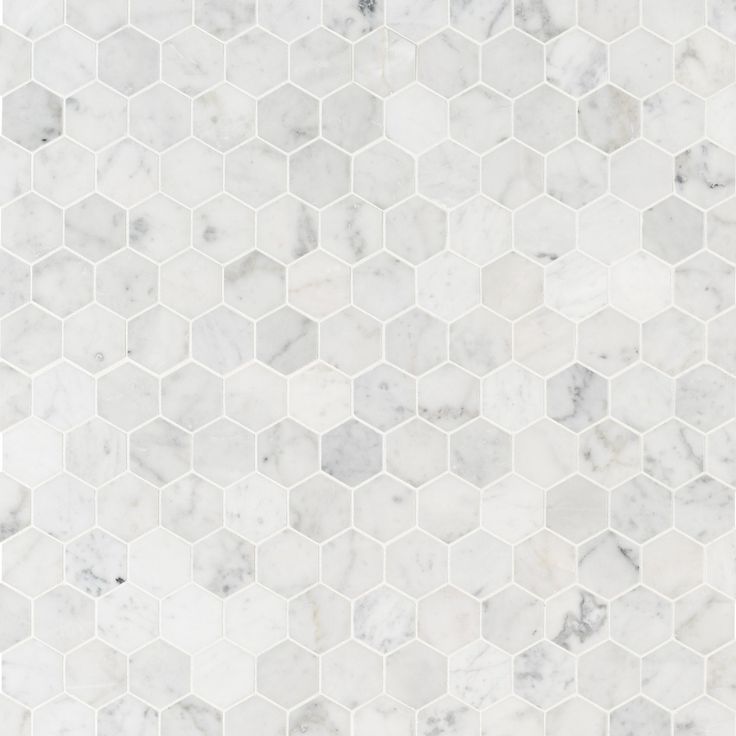 Carrara White Hexagon 12 in. x 12 in. x 8mm Honed Marble Mesh Mounted Mosaic Tile (9.8 sq. ft./ case)