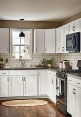 Diamond NOW Arcadia 36-in W x 35-in H x 23.75-in D White 1-Drawer Base Fully Assembled Cabinet (Recessed Panel Shaker Style)