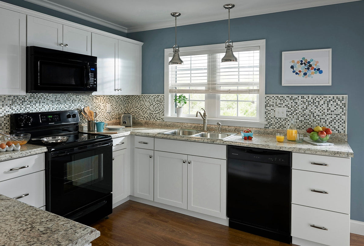 Diamond NOW Arcadia 30-in W x 12-in H x 12-in D White Wall Fully Assembled Cabinet (Recessed Panel Shaker Door Style)