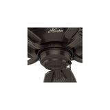 Hunter Rainsford 52-in Premier Bronze Indoor/Outdoor Ceiling Fan (5-Blade)