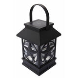 Portfolio 7.2-in Texas Star Solar Lantern Light, Black Plastic, 4.84-in W
