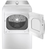 GE 7.4-cu ft Reversible Side-Swing Door Steam Cycle Gas Dryer, Diamond Gray, ENERGY STAR