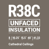 Owens Corning R-38 Unfaced Fiberglass Insulation Batts, 10.25 in. Thick x 15.5 in. Wide x 48 in. Long (4 Bags)