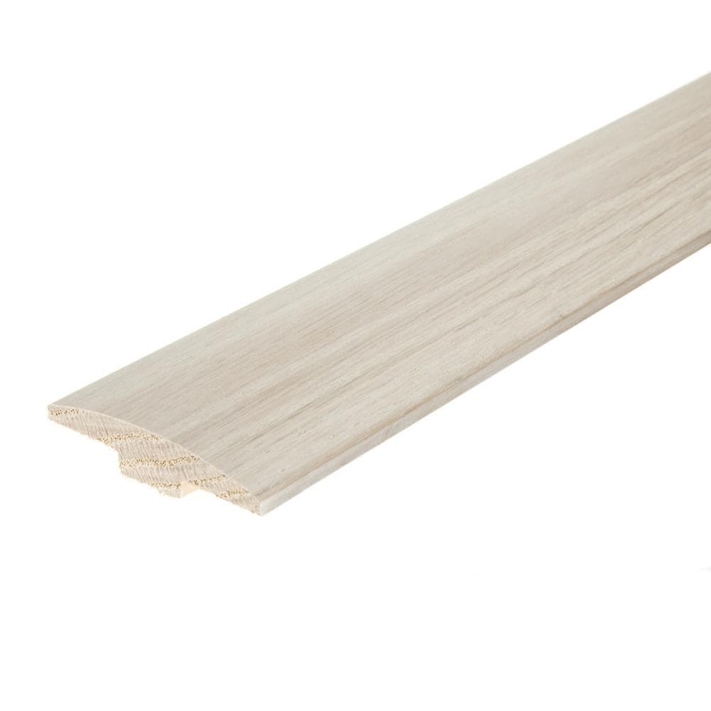 Flexco Alabaster 0.46-in T x 2-in W x 78-in L Solid Wood T-moulding