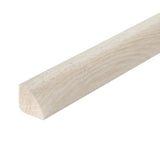 Flexco Alabaster 0.75-in T x 0.75-in W x 78-in L Solid Wood Quarter Round