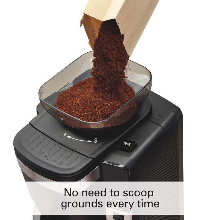 12-Cup Black Auto Grounds Dispensing Coffee Maker