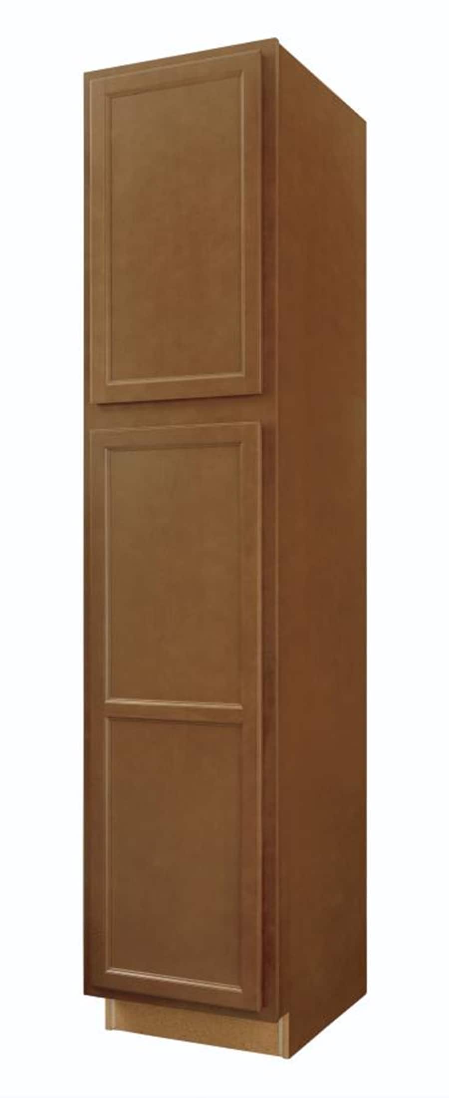 Diamond NOW Weyburn 18-in W x 84-in H x 23.75-in D Saddle Door Pantry Stock Cabinet