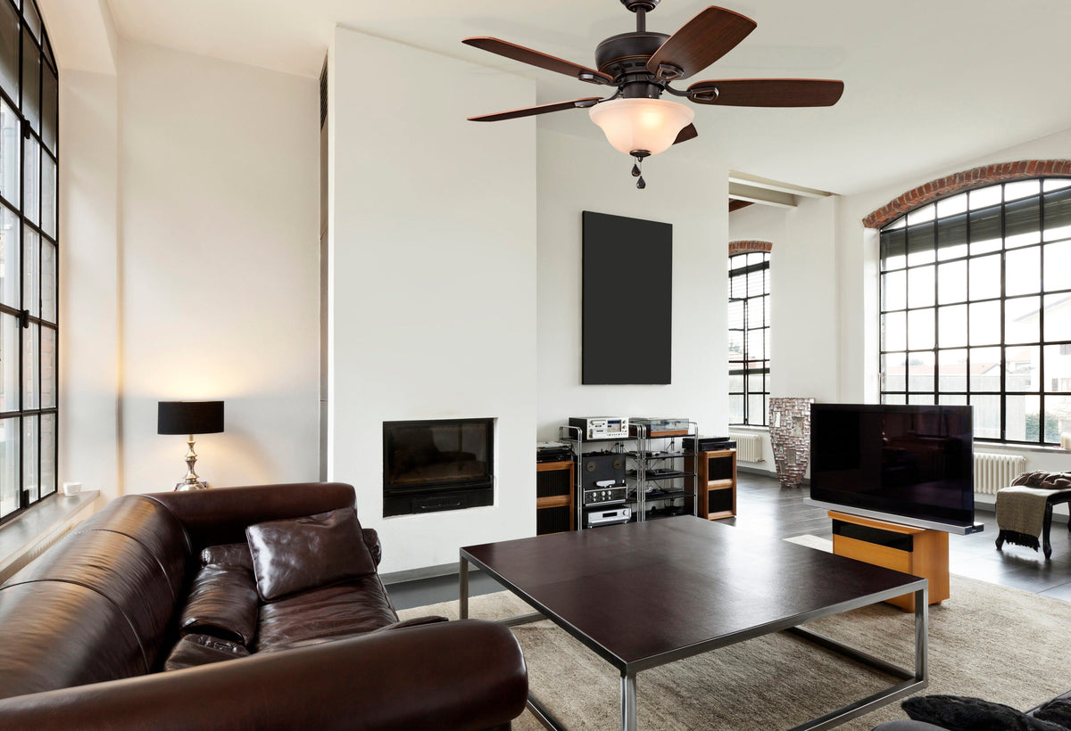Harbor Breeze Sage Cove 44-in Bronze Incandescent Indoor Ceiling Fan with Light, 5-Blade