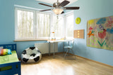 Harbor Breeze Sage Cove 44-in Satin Nickel Incandescent Indoor Ceiling Fan with Light (5-Blade)