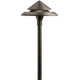 Kichler 3-Watt Olde Bronze Low Voltage Hardwired LED Path Light, 200 Lumens, 3000K