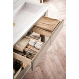 Brooklyn 39.5 in. Console Sink with Wooden Base in Platinum Ash - Super Arbor