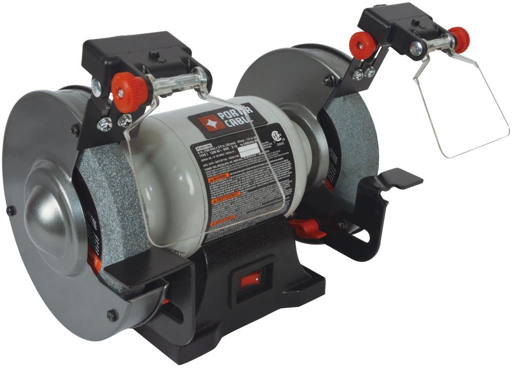 PORTER-CABLE 6-in Bench Grinder with Built-in Light