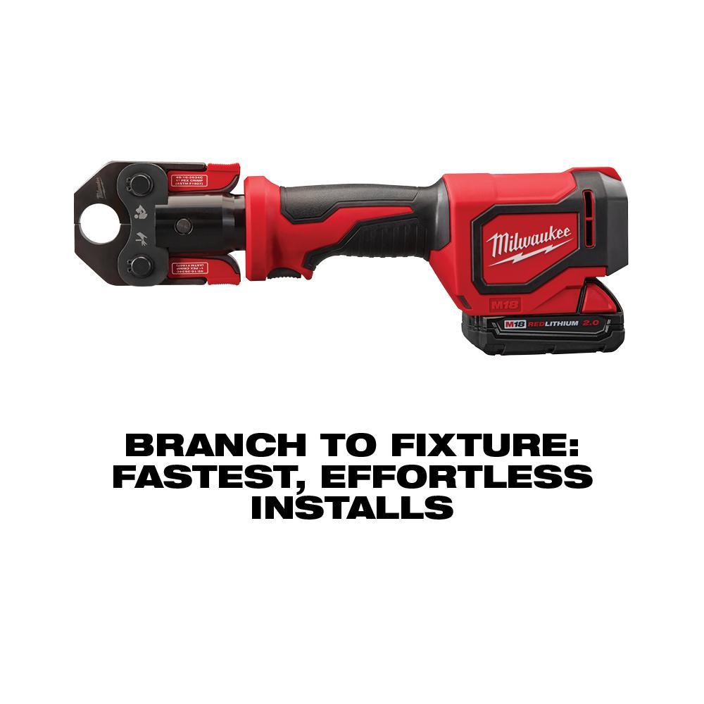 M18 18-Volt Lithium-Ion Cordless Short Throw Press Tool Kit w/ (3) PEX Crimp Jaws, & Free M18 Fuel Hackzall - Super Arbor