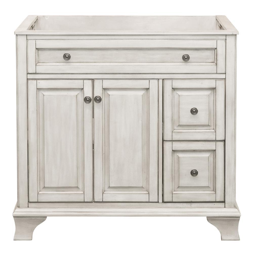 Corsicana 60 in. W x 21.5 in. D Vanity Cabinet Only in Antique White - Super Arbor