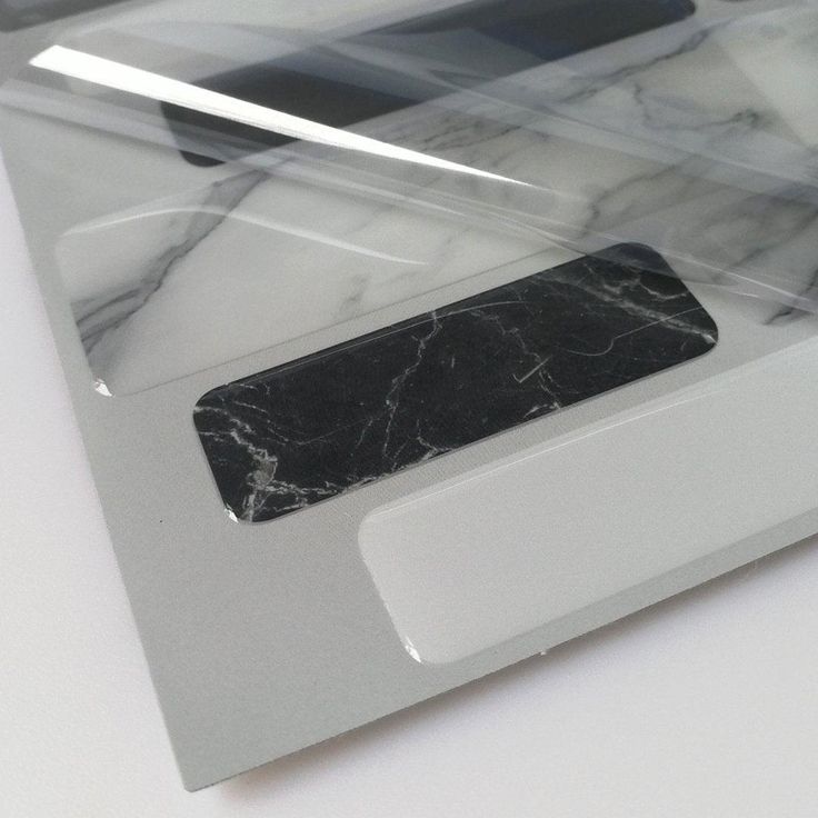 Art3d Gray Marble 12 in. x 12 in. Peel and Stick Wall Tile Backsplash (6-Pack)