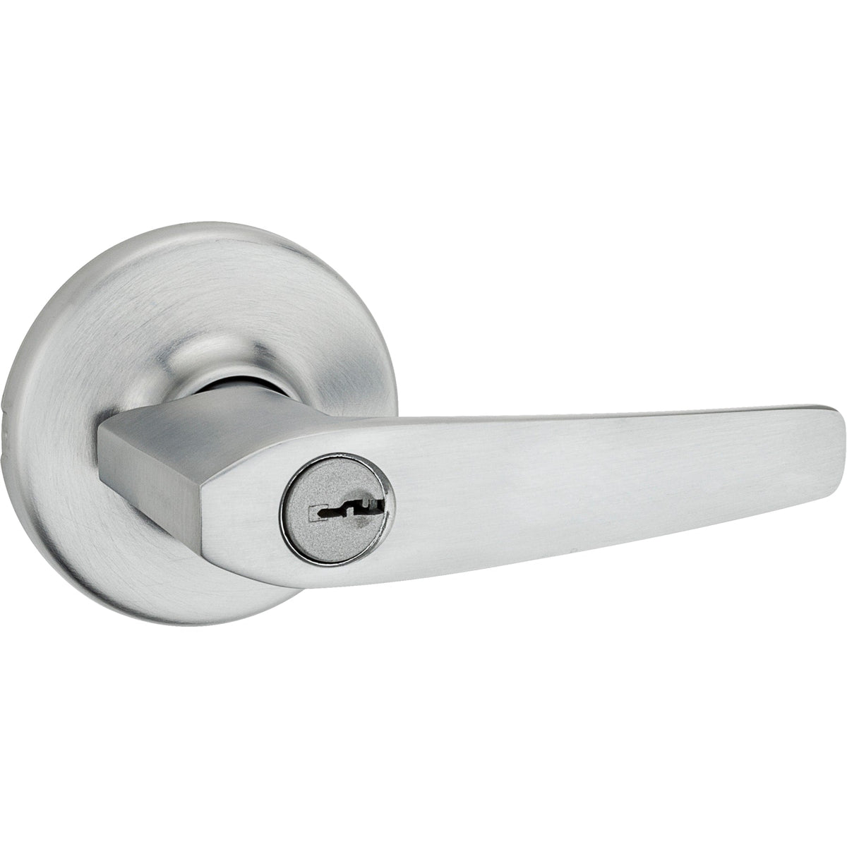 Kwikset Delta Satin Chrome Universal Keyed Entry Door Handle, 405DL 26D CP K6