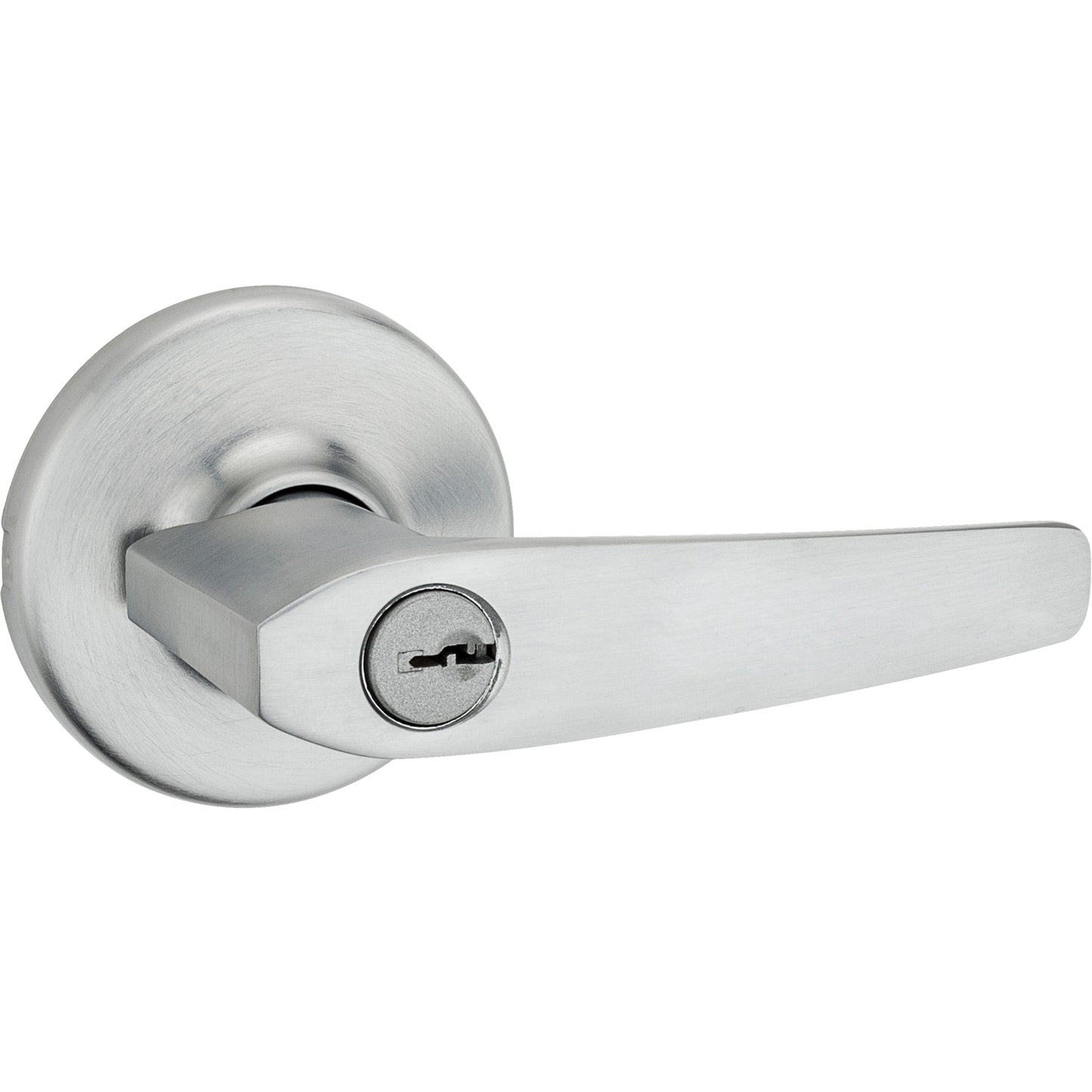 Kwikset Delta Satin Chrome Universal Keyed Entry Door Handle, 405DL 26D CP K6