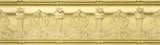 Armstrong Ceilings Metallaire Torch Cornice 4-ft Brass Metal Crown Ceiling Grid Trim