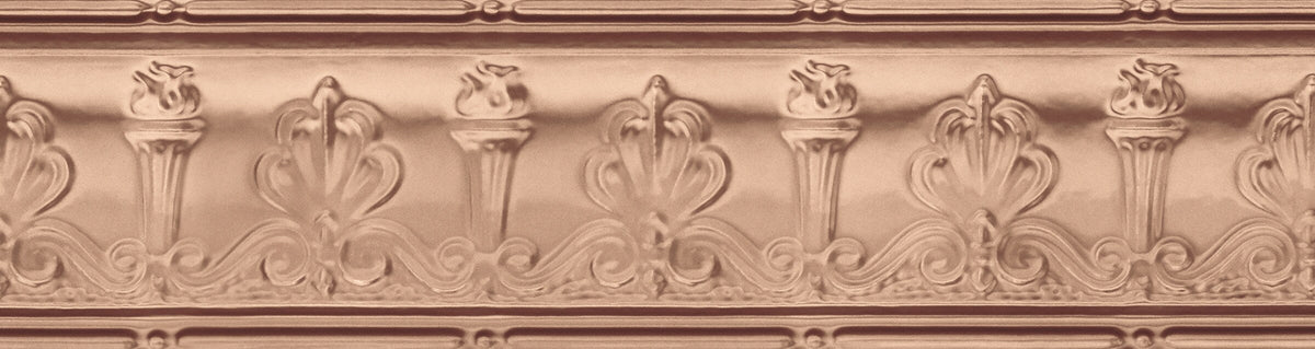 Armstrong Ceilings Metallaire Torch Cornice 4-ft Copper Aluminum Crown Ceiling Grid Trim