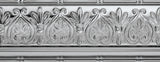Armstrong Ceilings Metallaire Floral Cornice 4-ft Chrome Metal Crown Ceiling Grid Trim