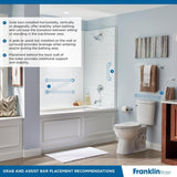 Franklin Brass 5700 Series 24-in Bright Stainless Steel Wall Mount (ADA Compliant) Grab Bar - Super Arbor