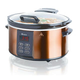 6 Qt. Copper Electric Digital Slow Cooker