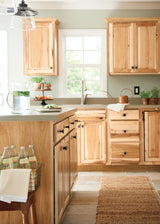 Diamond NOW Denver 12-in W x 30-in H x 24-in D Natural Rustic Hickory Diagonal Corner Wall Fully Assembled Cabinet (Raised Panel Square Style)