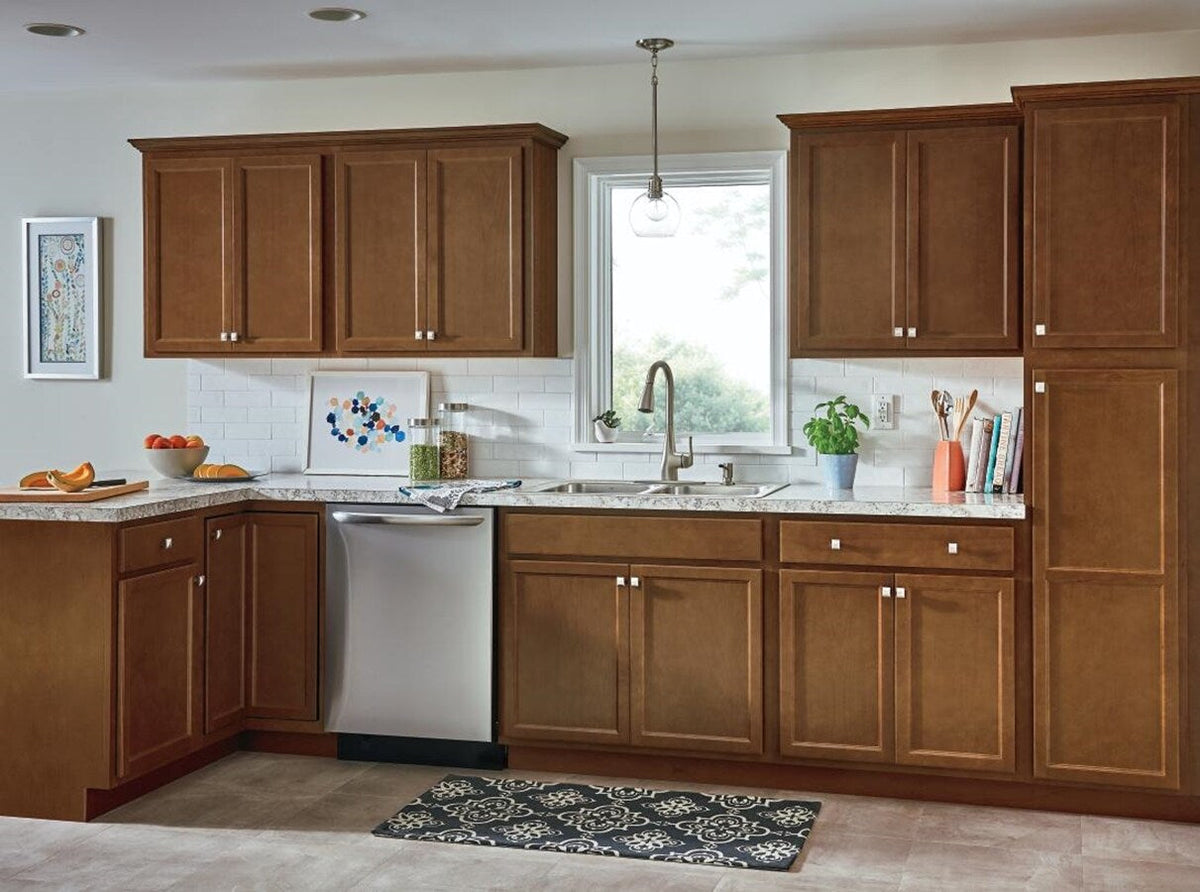 Diamond NOW Weyburn 30-in W x 24-in H x 12-in D Saddle Door Wall Stock Cabinet