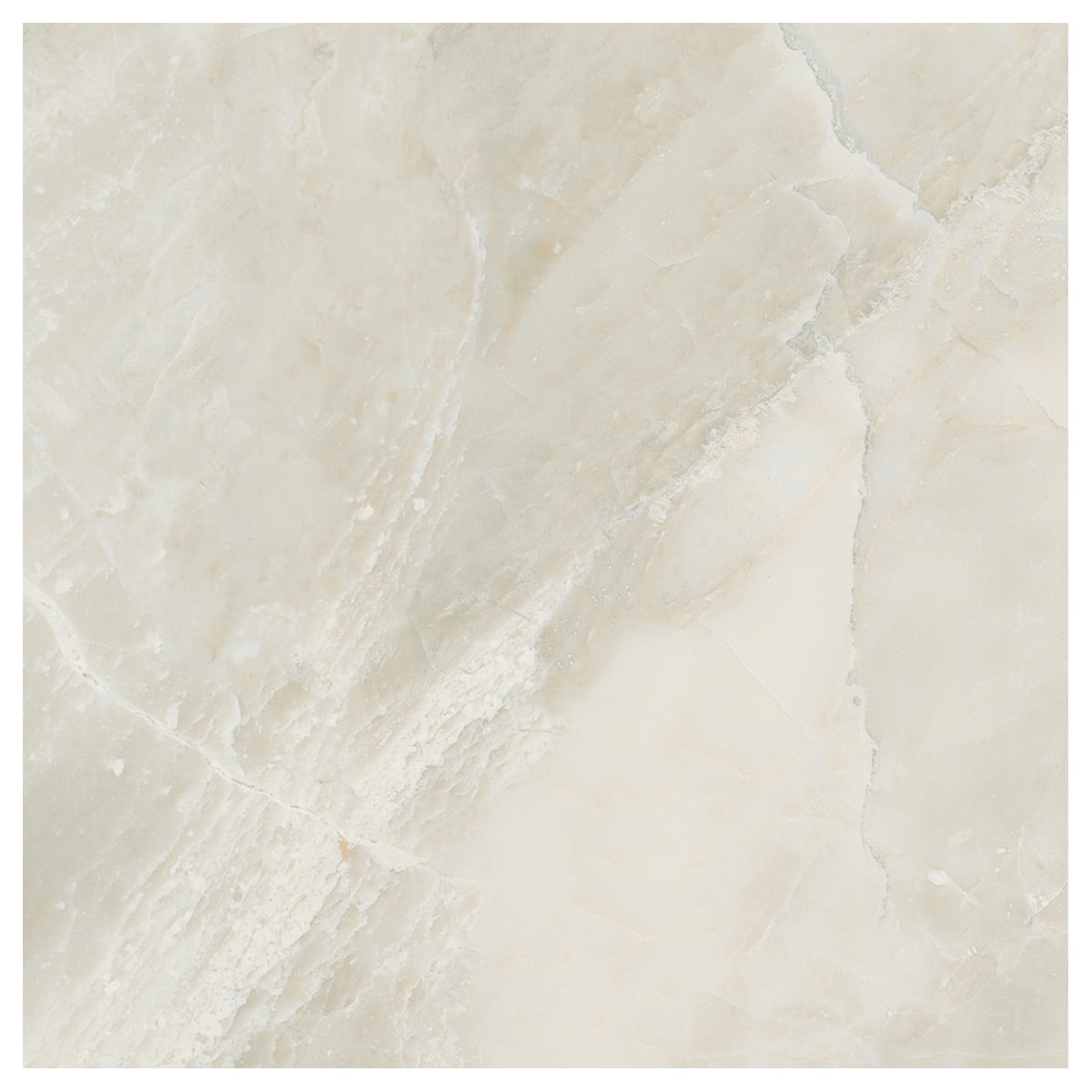 Daltile Mirasol Silver Marble 12-in x 12-in Glazed Porcelain Floor and Wall Tile product image
