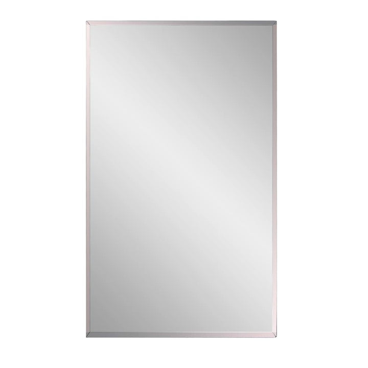 Jensen Styleline 16-in x 26-in Recessed Mount Stainless Steel Mirrored Medicine Cabinet