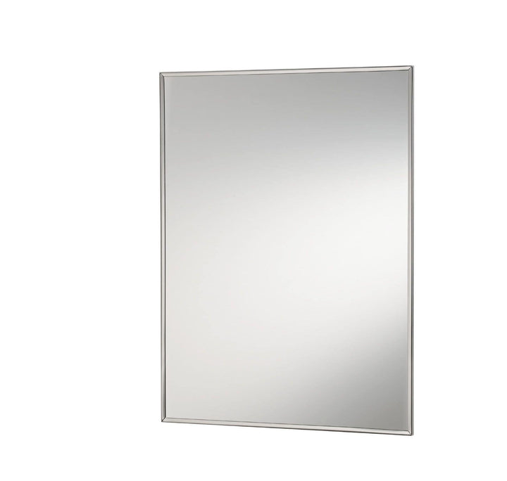 Jensen Styleline 16-in x 26-in Recessed Mount Stainless Steel Mirrored Medicine Cabinet