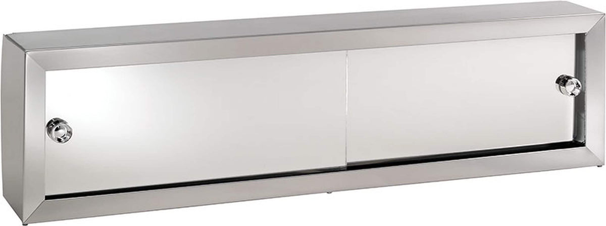 Jensen Cosmetic Boxes 48.25-in x 8.75-in Surface Mount Stainless Steel Mirrored Medicine Cabinet