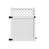Freedom Freeport 6-ft H x 5-ft W White Vinyl Fence Gate Kit (Unassembled)