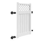 Freedom Conway 6-ft H x 4-ft W White Vinyl Fence Gate Kit (Unassembled)