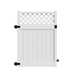 Freedom Conway 6-ft H x 5-ft W White Vinyl Fence Gate Kit (Unassembled)