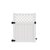 Freedom Conway 5-ft H x 4-ft W White Vinyl Fence Gate Kit (Unassembled)