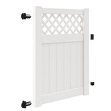 Freedom Conway 5-ft H x 4-ft W White Vinyl Fence Gate Kit (Unassembled)
