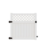 Freedom Conway 5-ft H x 5-ft W White Vinyl Fence Gate Kit (Unassembled)