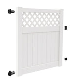 Freedom Conway 5-ft H x 5-ft W White Vinyl Fence Gate Kit (Unassembled)