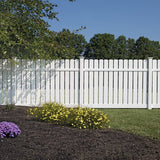 Freedom Waverly 9-ft H x 5-in W White Vinyl End Fence Post (Assembled)
