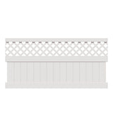 Freedom Conway 4-ft H x 8-ft W White Vinyl Fence Panel (Unassembled)
