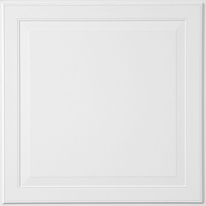 Armstrong Ceilings 2-ft x 2-ft Single Raised White Mineral Fiber Drop Ceiling Tile (6-Pack, 24-sq ft / Case)