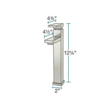 MR Direct Porcelain Vessel Sink in White with 721 Faucet and Pop-Up Drain in Brushed Nickel