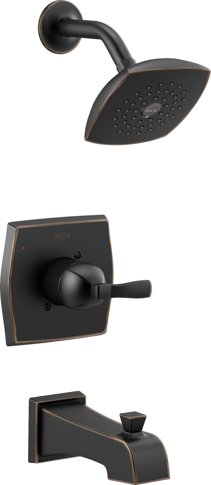 Delta Flynn Oil Rubbed Bronze 1-Handle Bathtub and Shower Faucet with Valve
