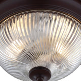 Project Source 11-in Painted Oil-Rubbed Bronze Traditional Flush Mount Light