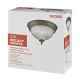 Project Source 11-in Painted Oil-Rubbed Bronze Traditional Flush Mount Light