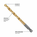 Bosch 9-Piece Assorted Titanium Twist Drill Bit Set