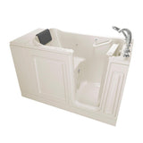 Acrylic Luxury 48 in. x 28 in. Left Hand Walk-In Whirlpool and Air Bathtub in Linen - Super Arbor