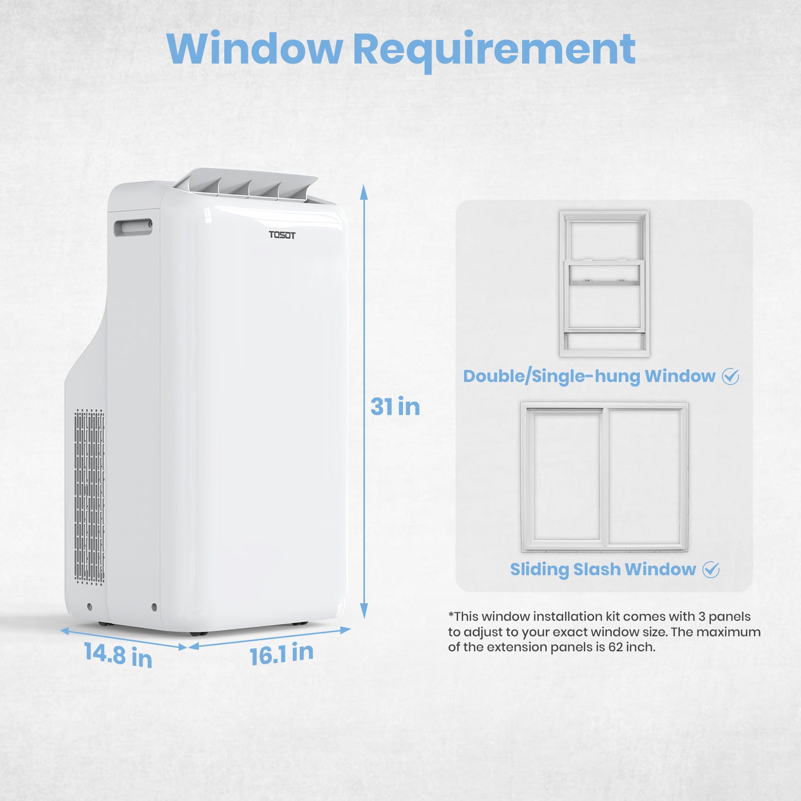 Aomi 14,000 BTU Heat Pump Portable Air Conditioner image 4